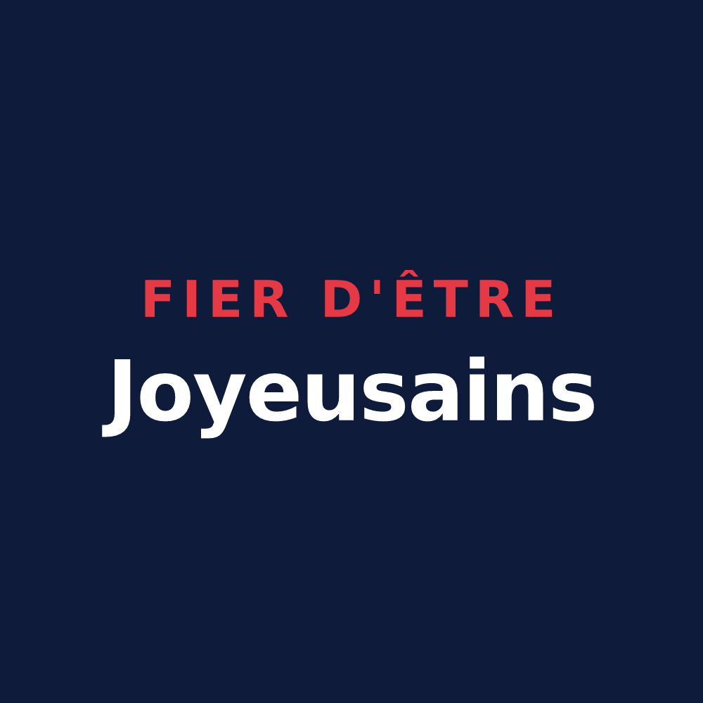 T-shirt « Fier d'être Joyeusains » — design pour Joyeuse