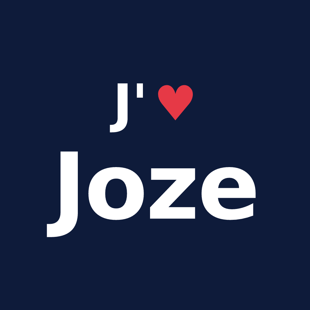 T-shirt personnalisé Joze — design J'aime Joze