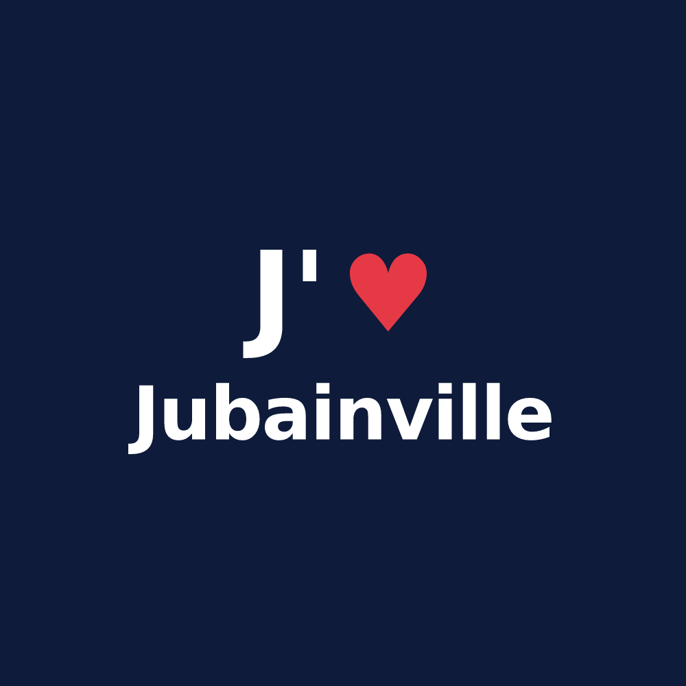 T-shirt personnalisé Jubainville — design J'aime Jubainville