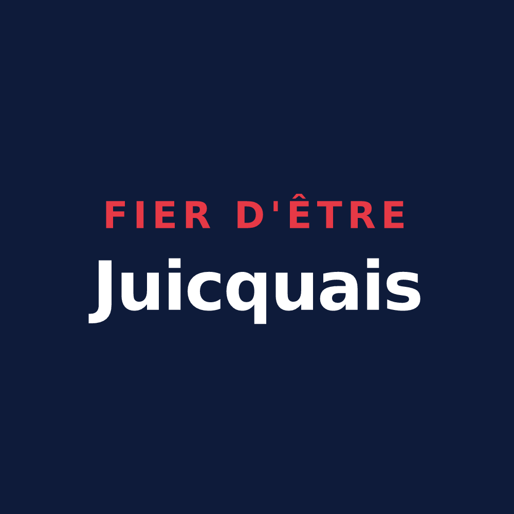 T-shirt « Fier d'être Juicquais » — design pour Juicq