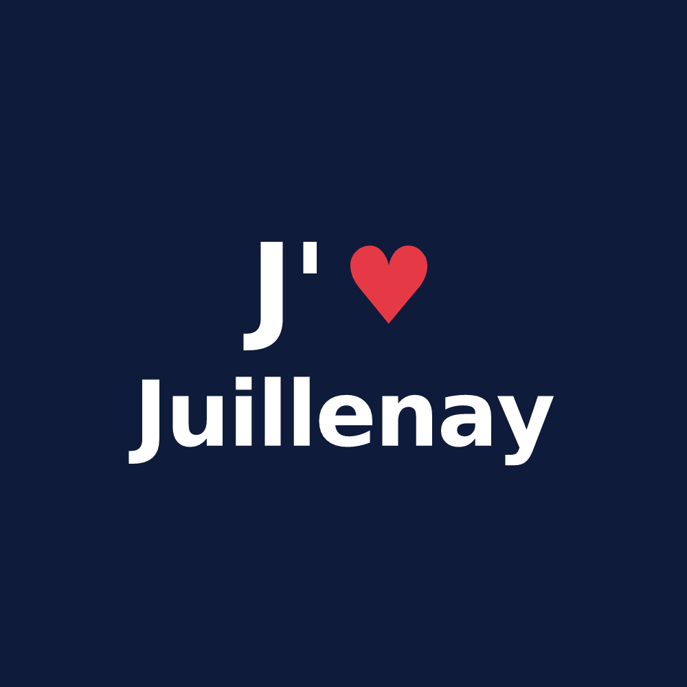 T-shirt personnalisé Juillenay — design J'aime Juillenay