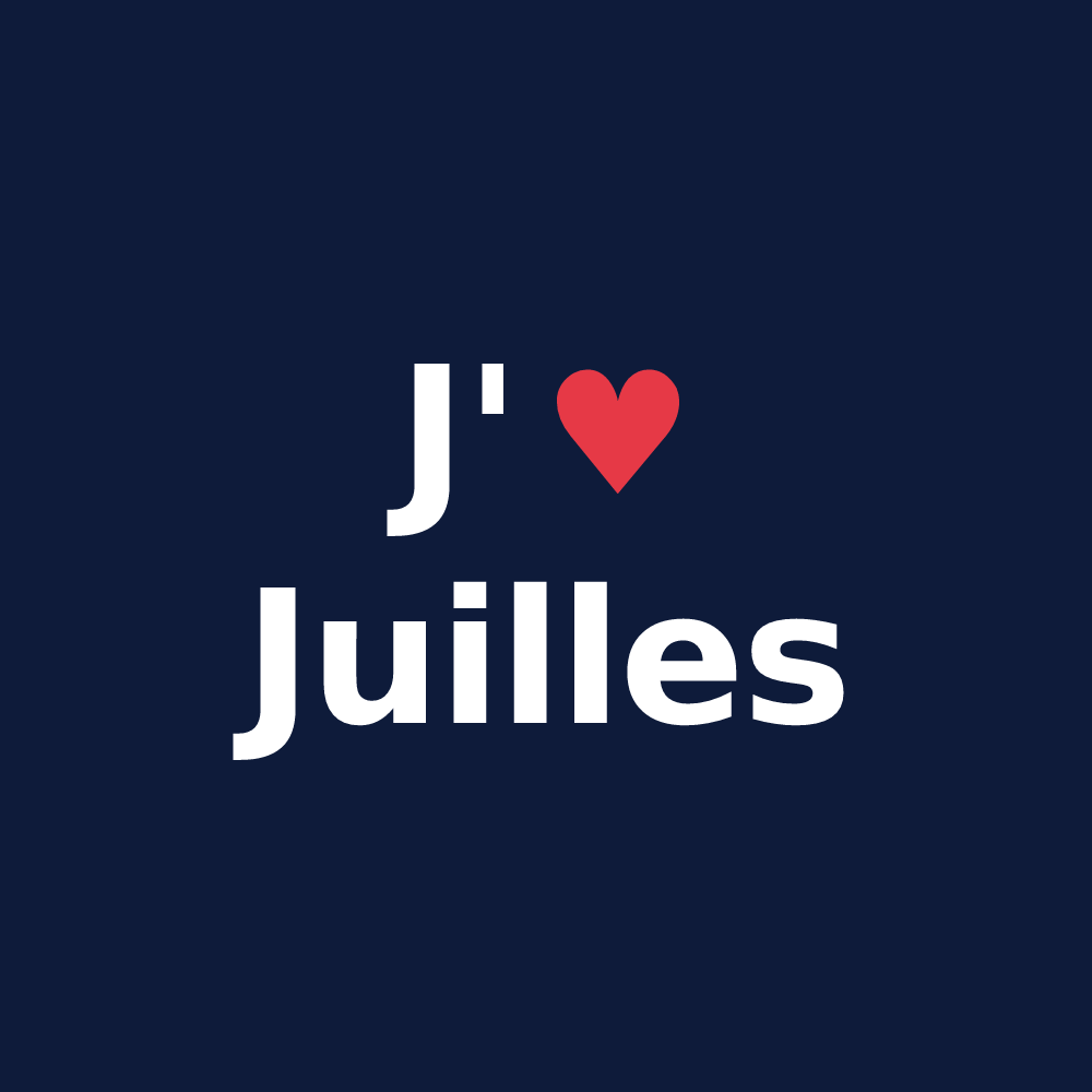T-shirt personnalisé Juilles — design J'aime Juilles
