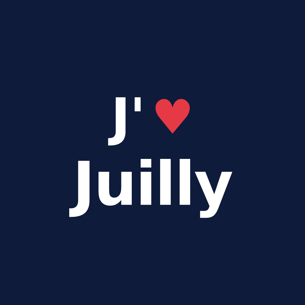 T-shirt personnalisé Juilly — design J'aime Juilly