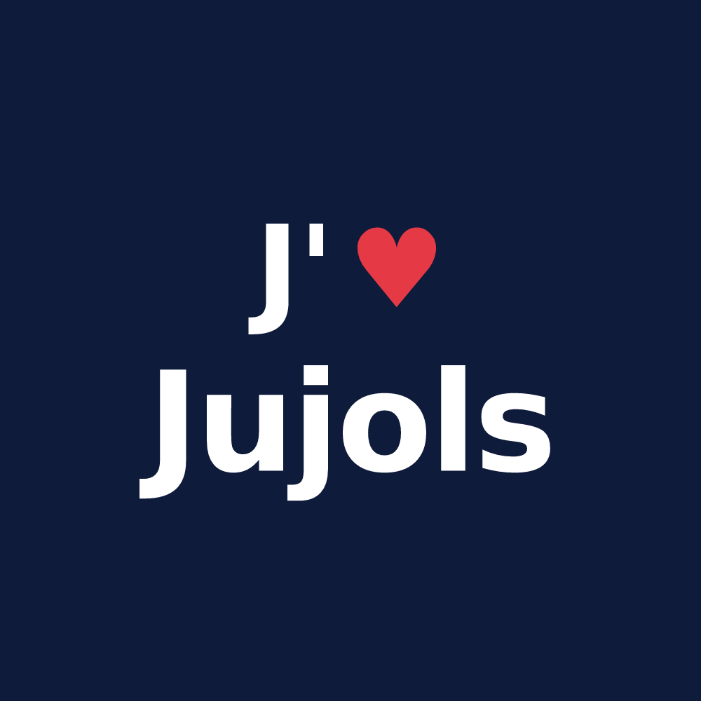 T-shirt personnalisé Jujols — design J'aime Jujols