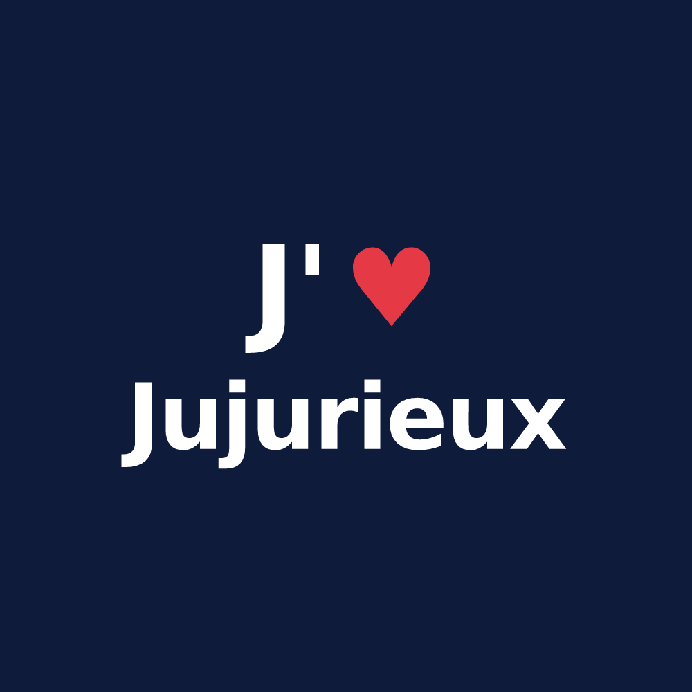 T-shirt personnalisé Jujurieux — design J'aime Jujurieux