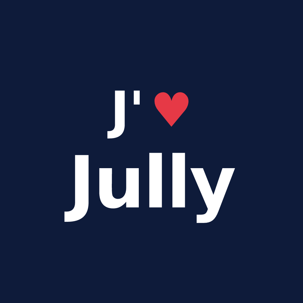 T-shirt personnalisé Jully — design J'aime Jully