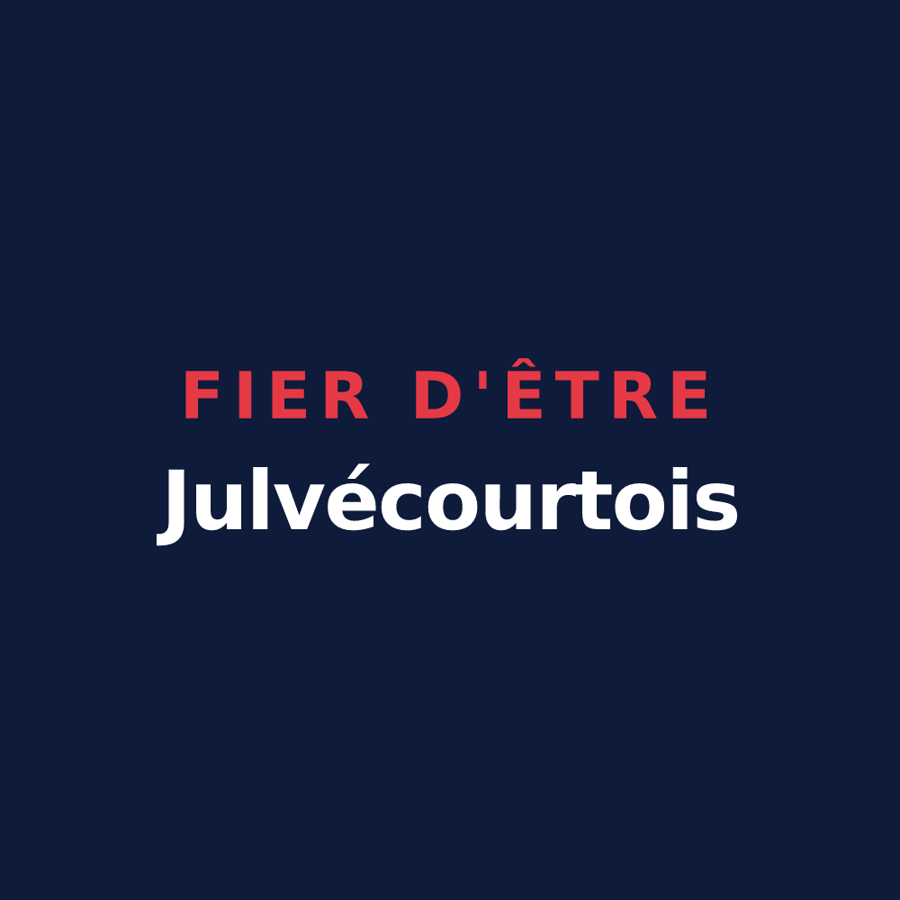 T-shirt « Fier d'être Julvécourtois » — design pour Julvécourt