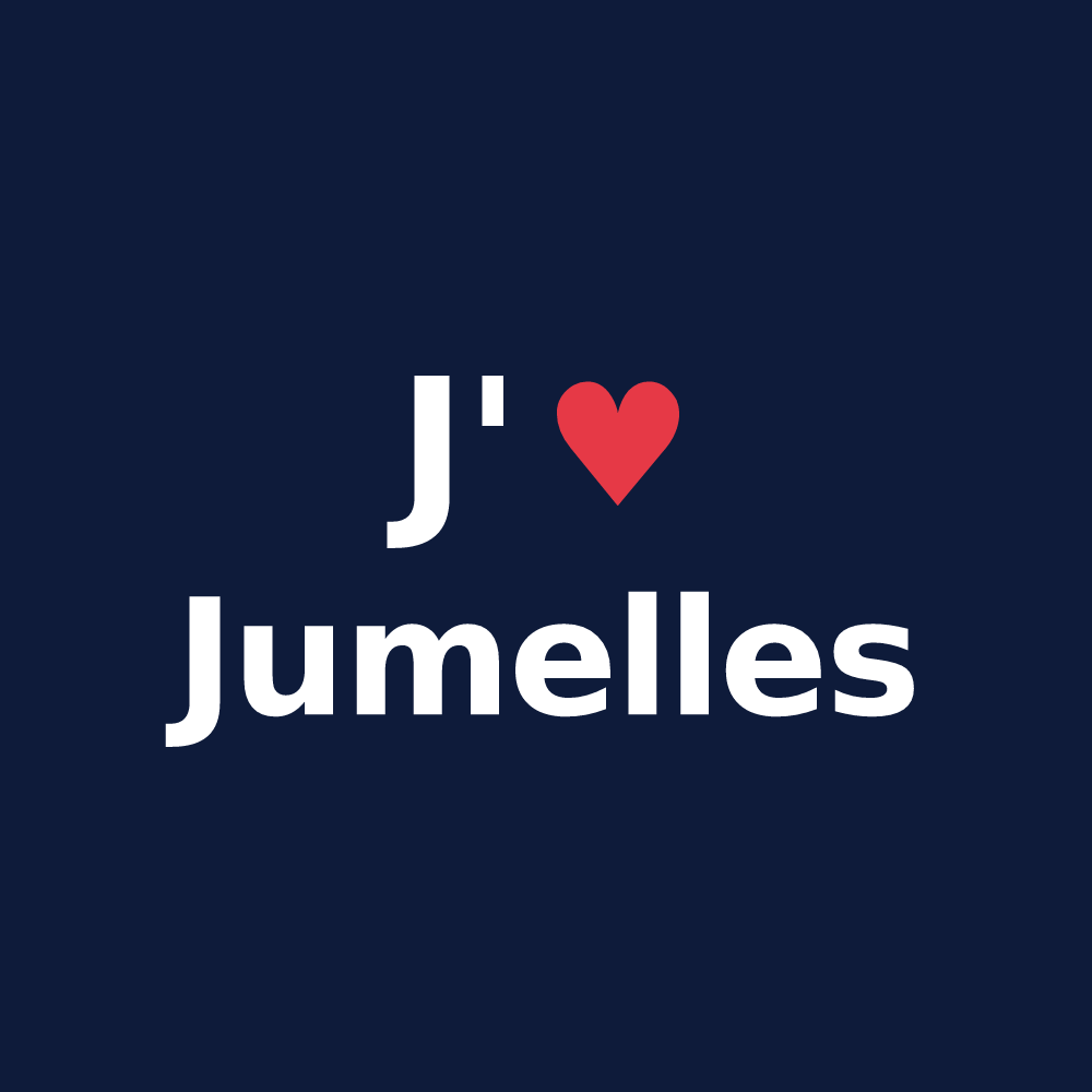 T-shirt personnalisé Jumelles — design J'aime Jumelles