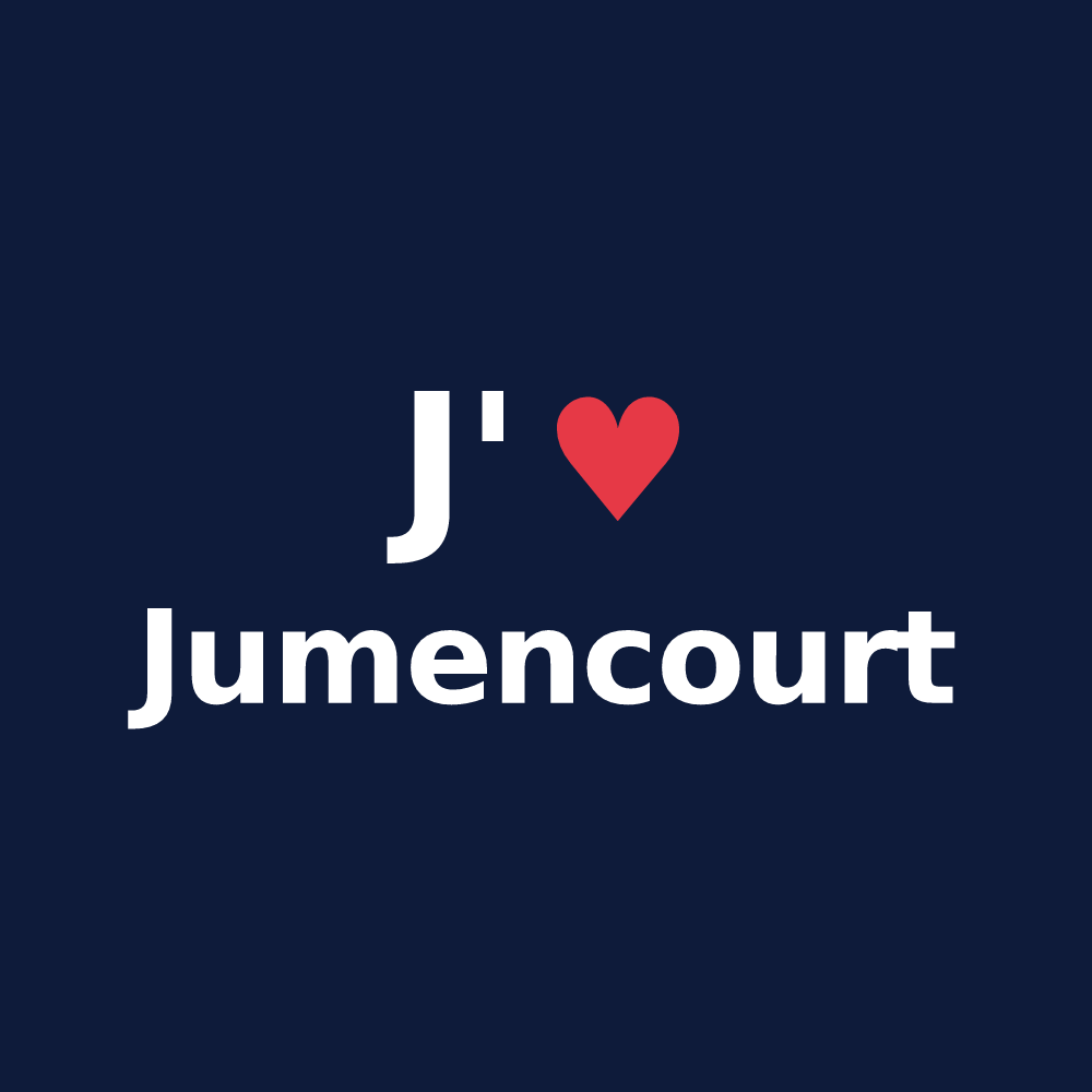 T-shirt personnalisé Jumencourt — design J'aime Jumencourt