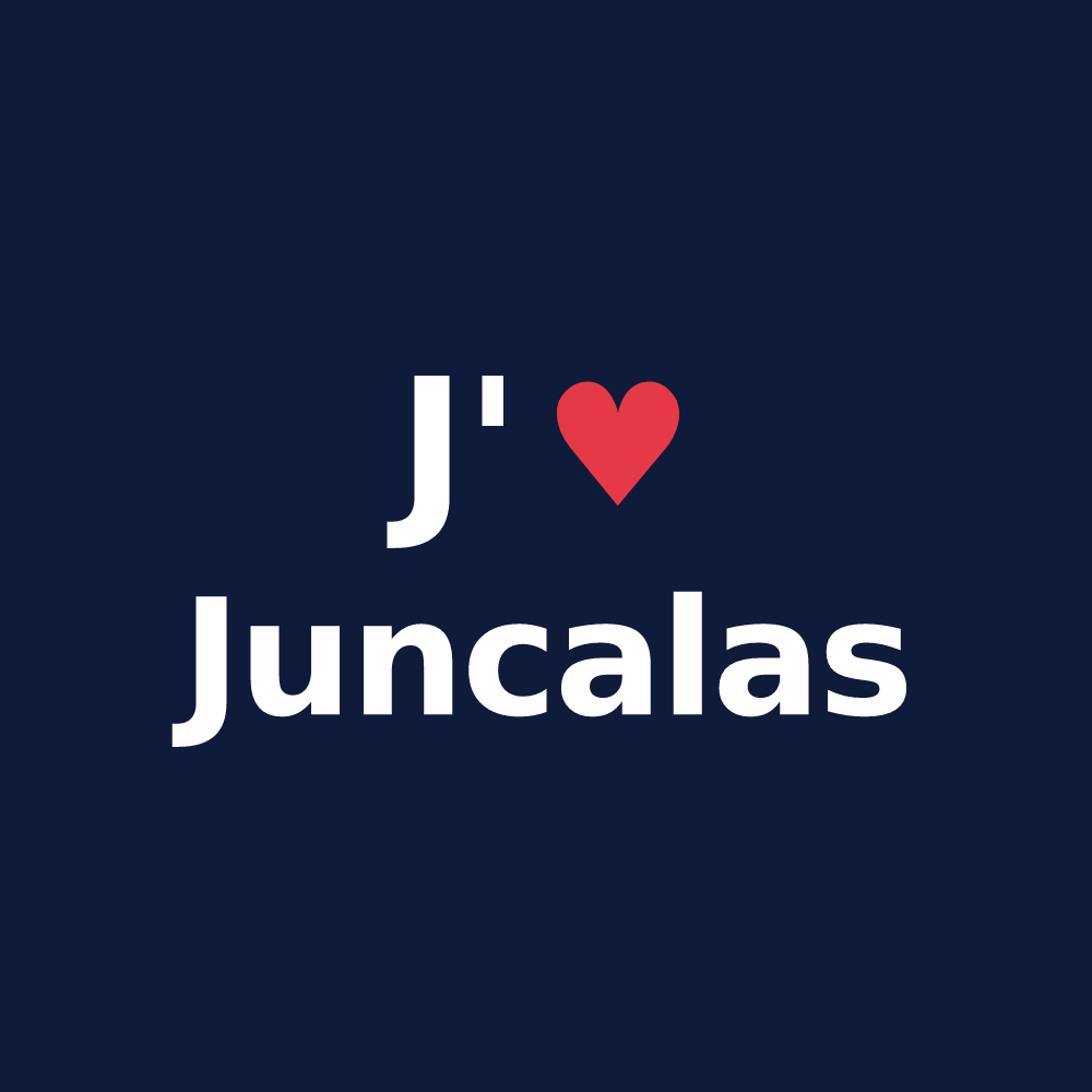 T-shirt personnalisé Juncalas — design J'aime Juncalas