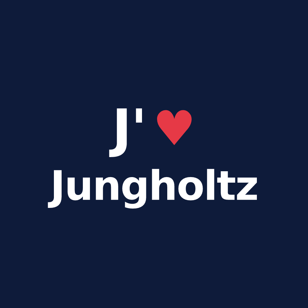 T-shirt personnalisé Jungholtz — design J'aime Jungholtz