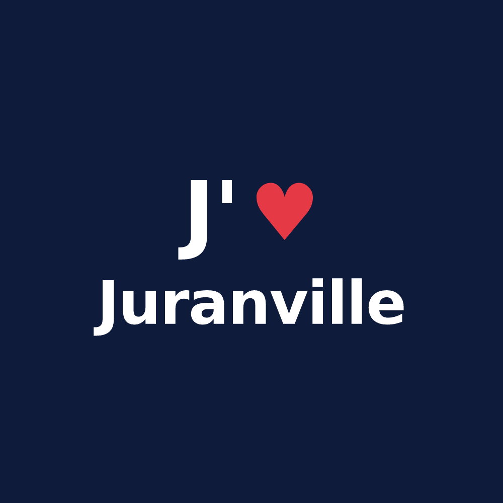 T-shirt personnalisé Juranville — design J'aime Juranville