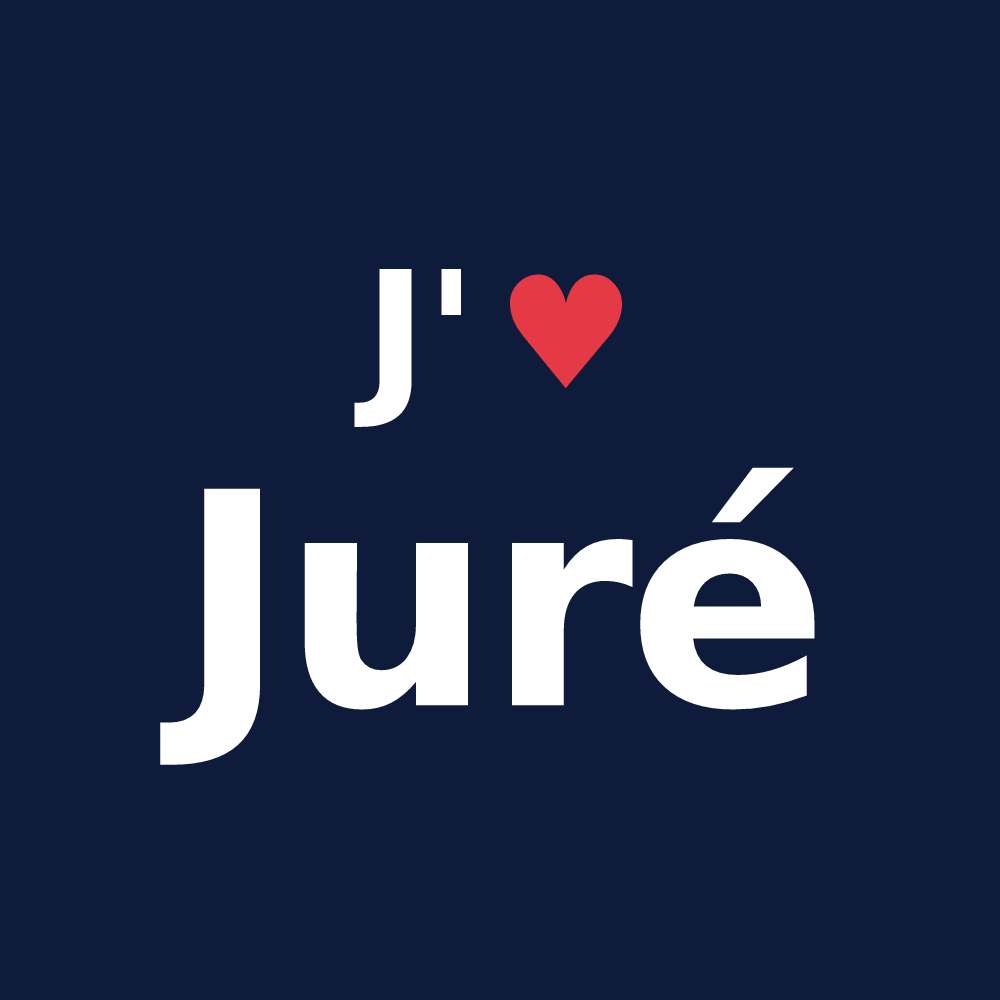 T-shirt personnalisé Juré — design « J'aime Juré » imprimé sur le t-shirt