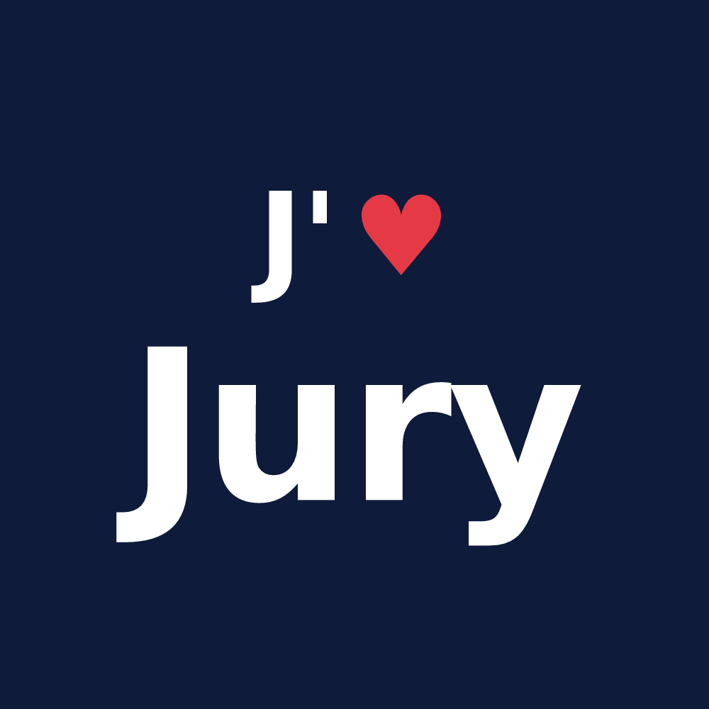 T-shirt personnalisé Jury — design J'aime Jury