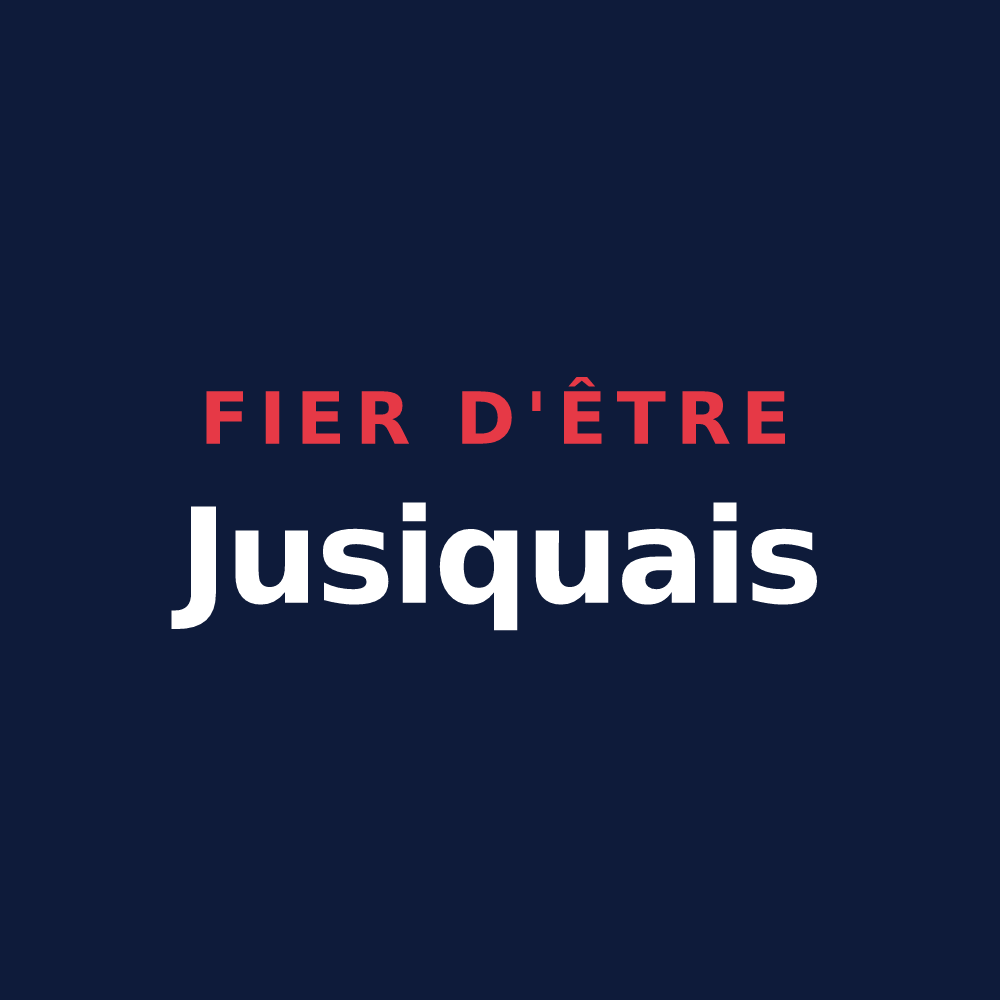 T-shirt « Fier d'être Jusiquais » — design pour Jusix
