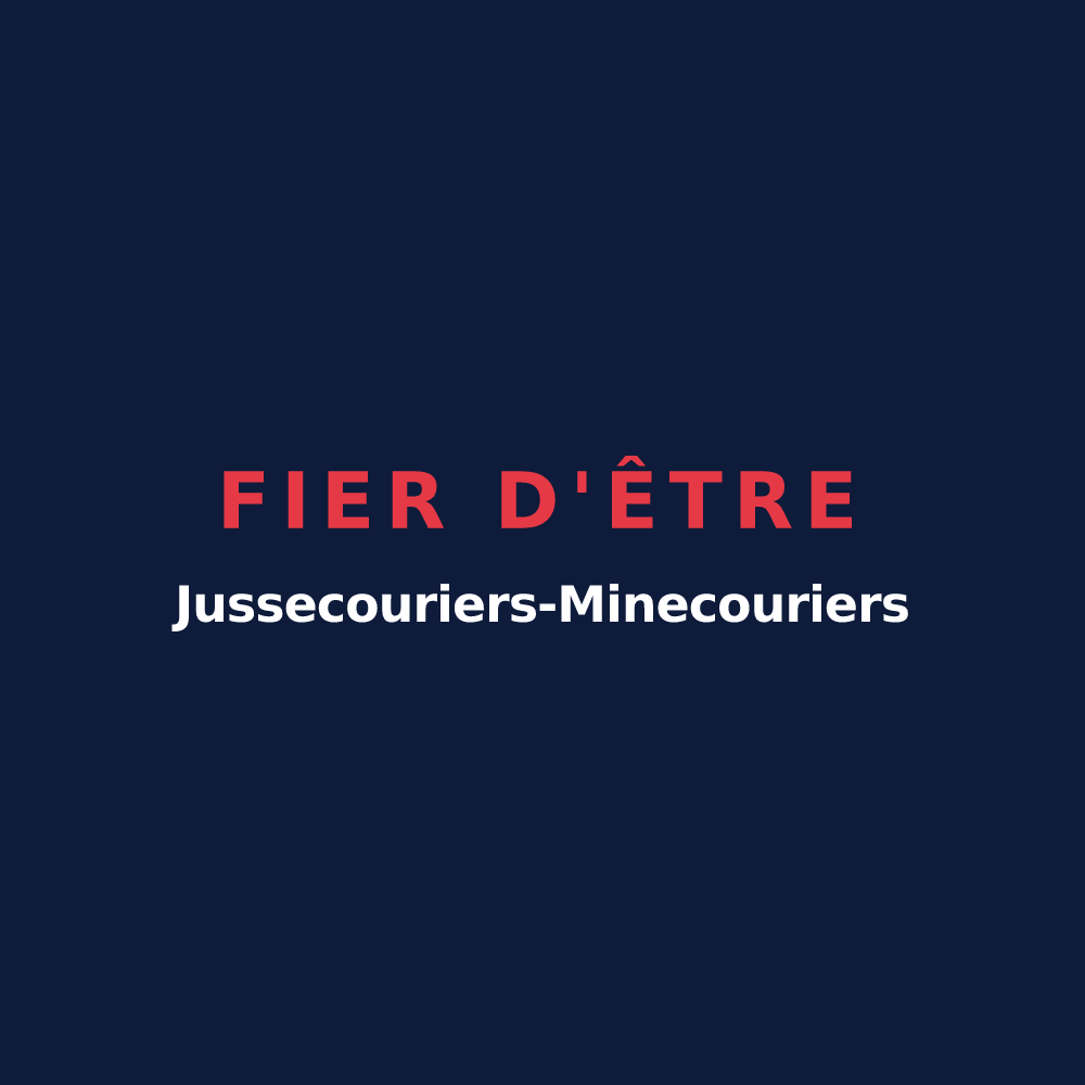 T-shirt « Fier d'être Jussecouriers-Minecouriers » — design pour Jussecourt-Minecourt