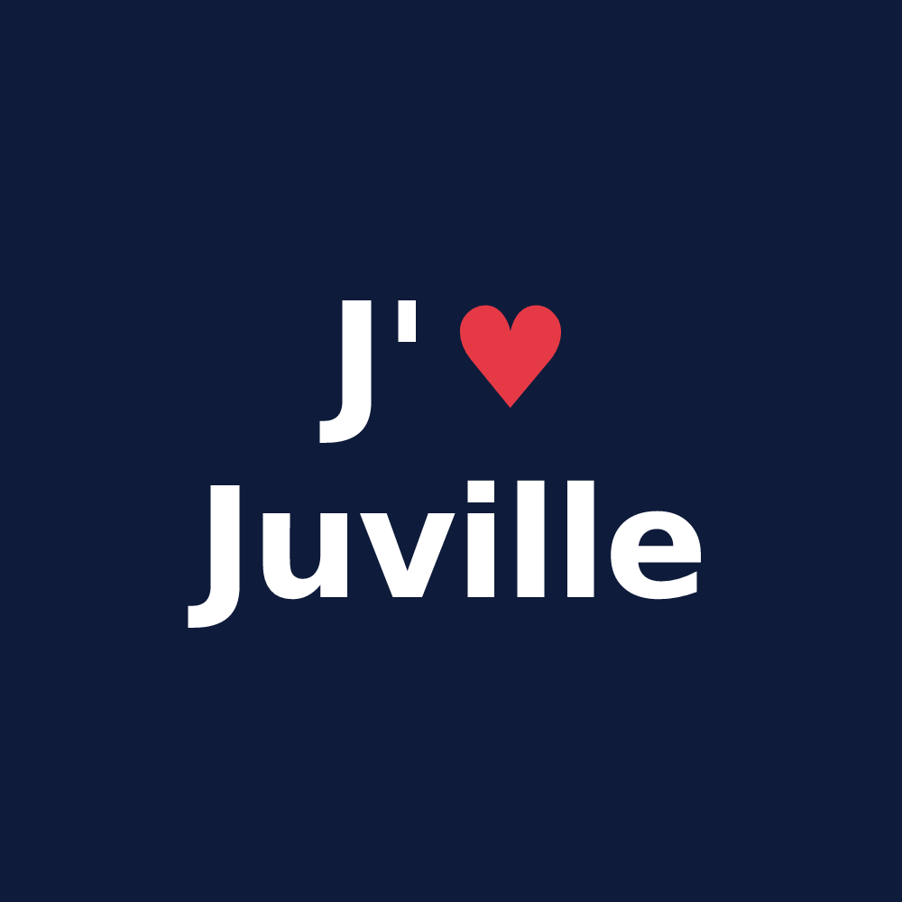 T-shirt personnalisé Juville — design J'aime Juville