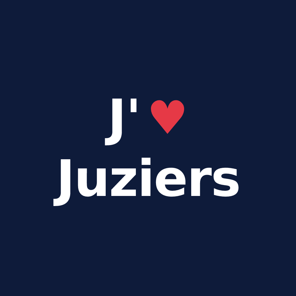 T-shirt personnalisé Juziers — design J'aime Juziers