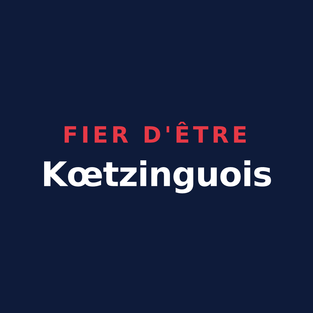 T-shirt « Fier d'être Kœtzinguois » — design pour Kœtzingue