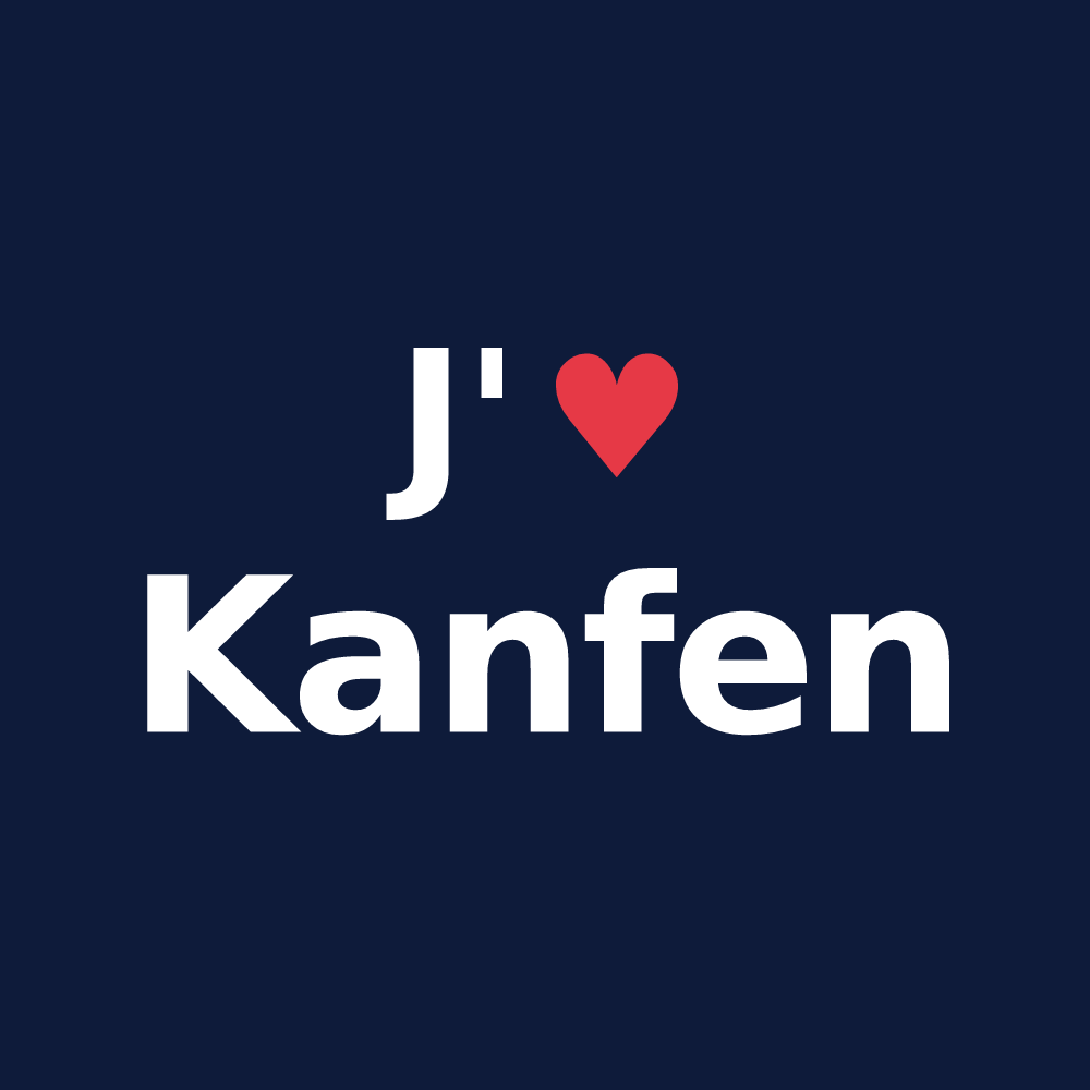 T-shirt personnalisé Kanfen — design J'aime Kanfen