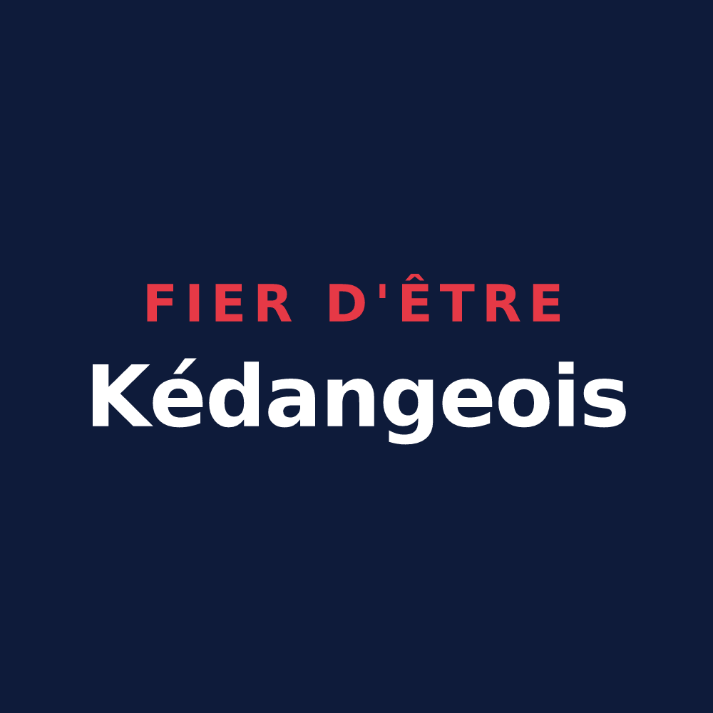 T-shirt « Fier d'être Kédangeois » — design pour Kédange-sur-Canner