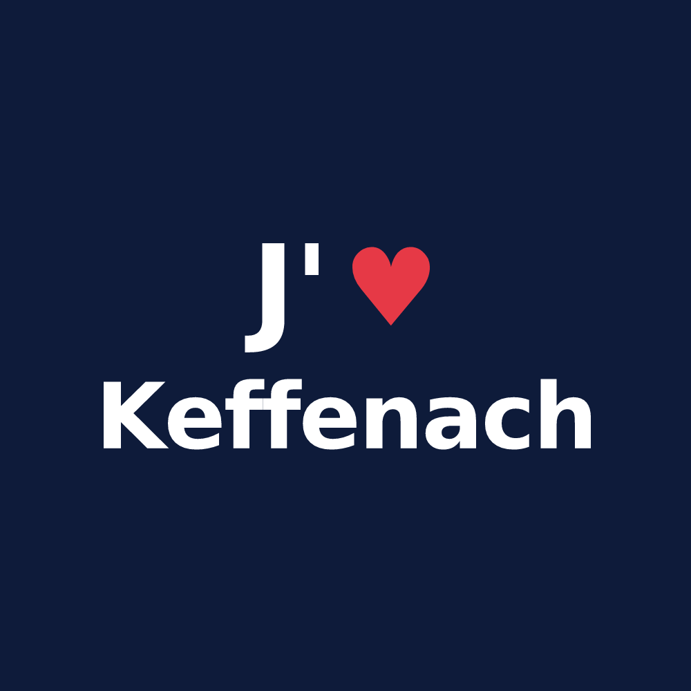T-shirt personnalisé Keffenach — design J'aime Keffenach