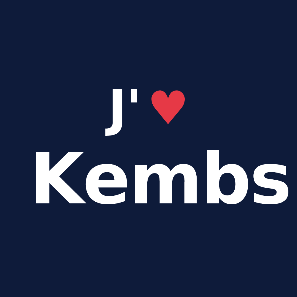 T-shirt personnalisé Kembs — design J'aime Kembs