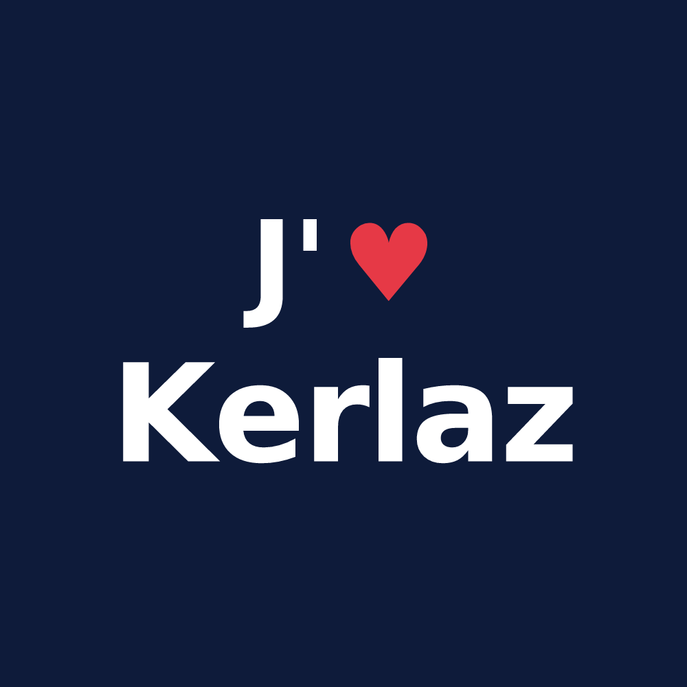T-shirt personnalisé Kerlaz — design J'aime Kerlaz