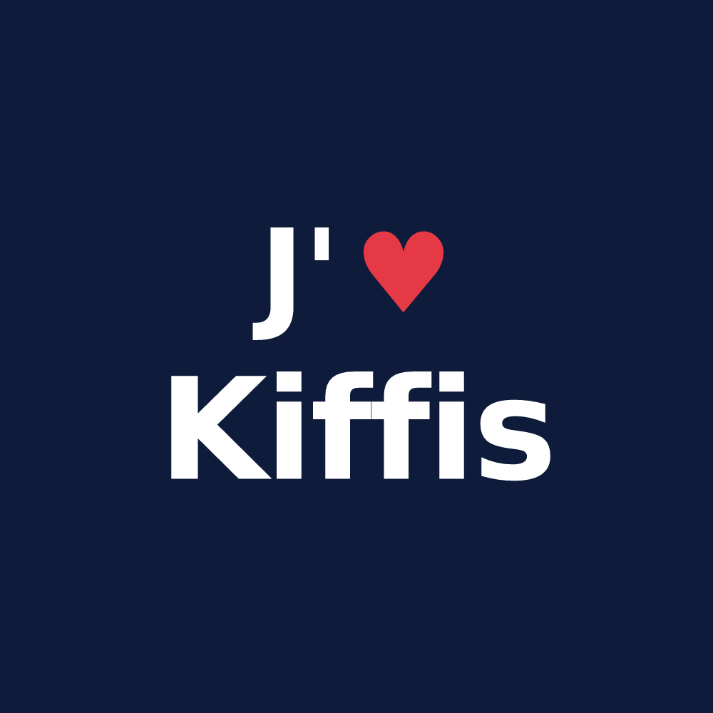T-shirt personnalisé Kiffis — design J'aime Kiffis