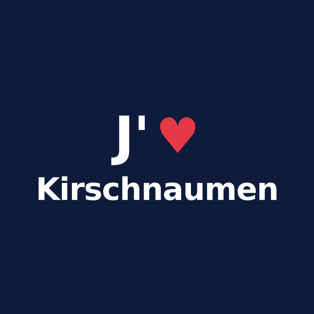 T-shirt personnalisé Kirschnaumen — design J'aime Kirschnaumen