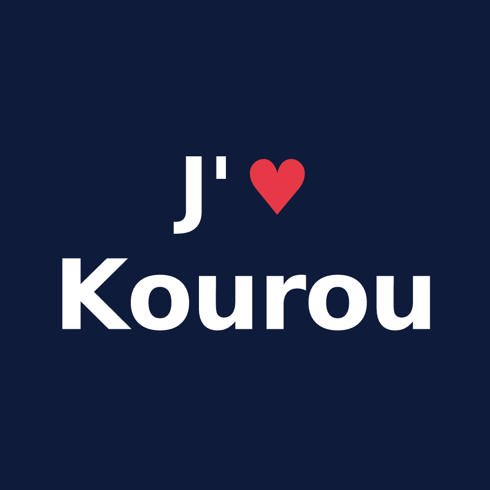 T-shirt personnalisé Kourou — design J'aime Kourou