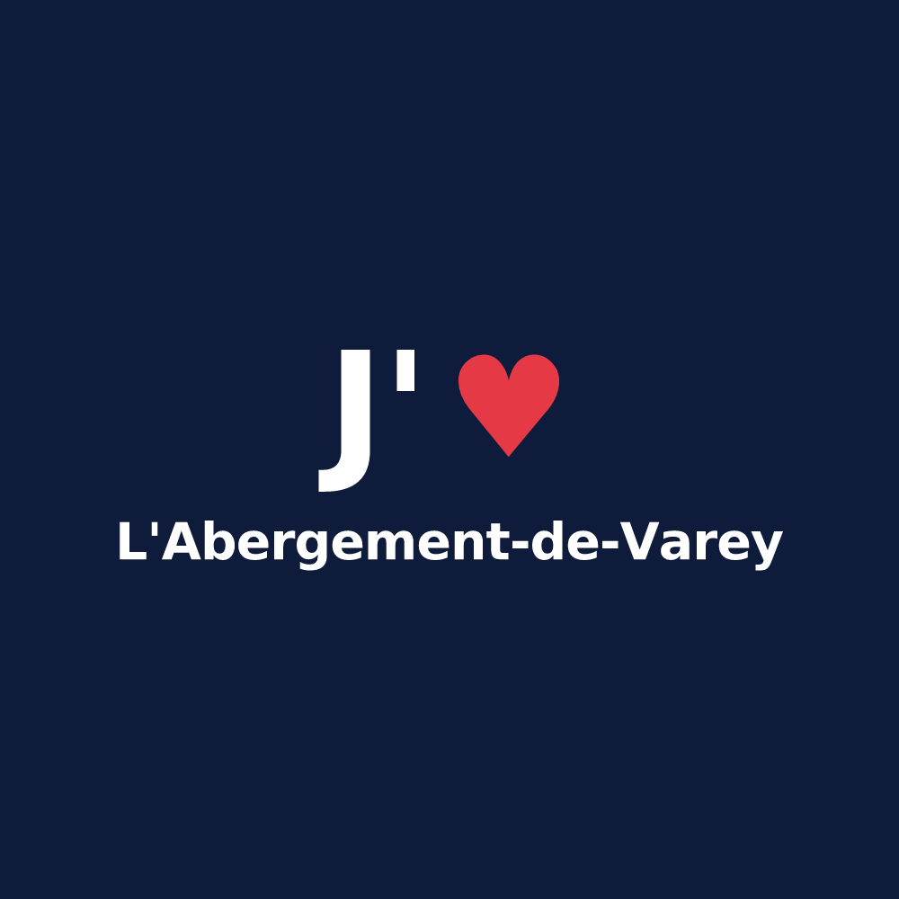 T-shirt personnalisé L'Abergement-de-Varey — design J'aime L'Abergement-de-Varey
