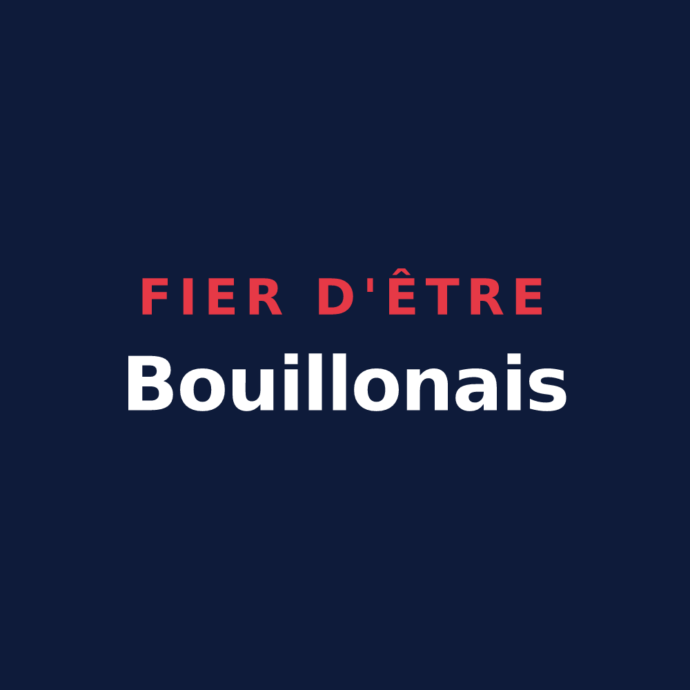 T-shirt « Fier d'être Bouillonais » — design pour L'Ajoupa-Bouillon