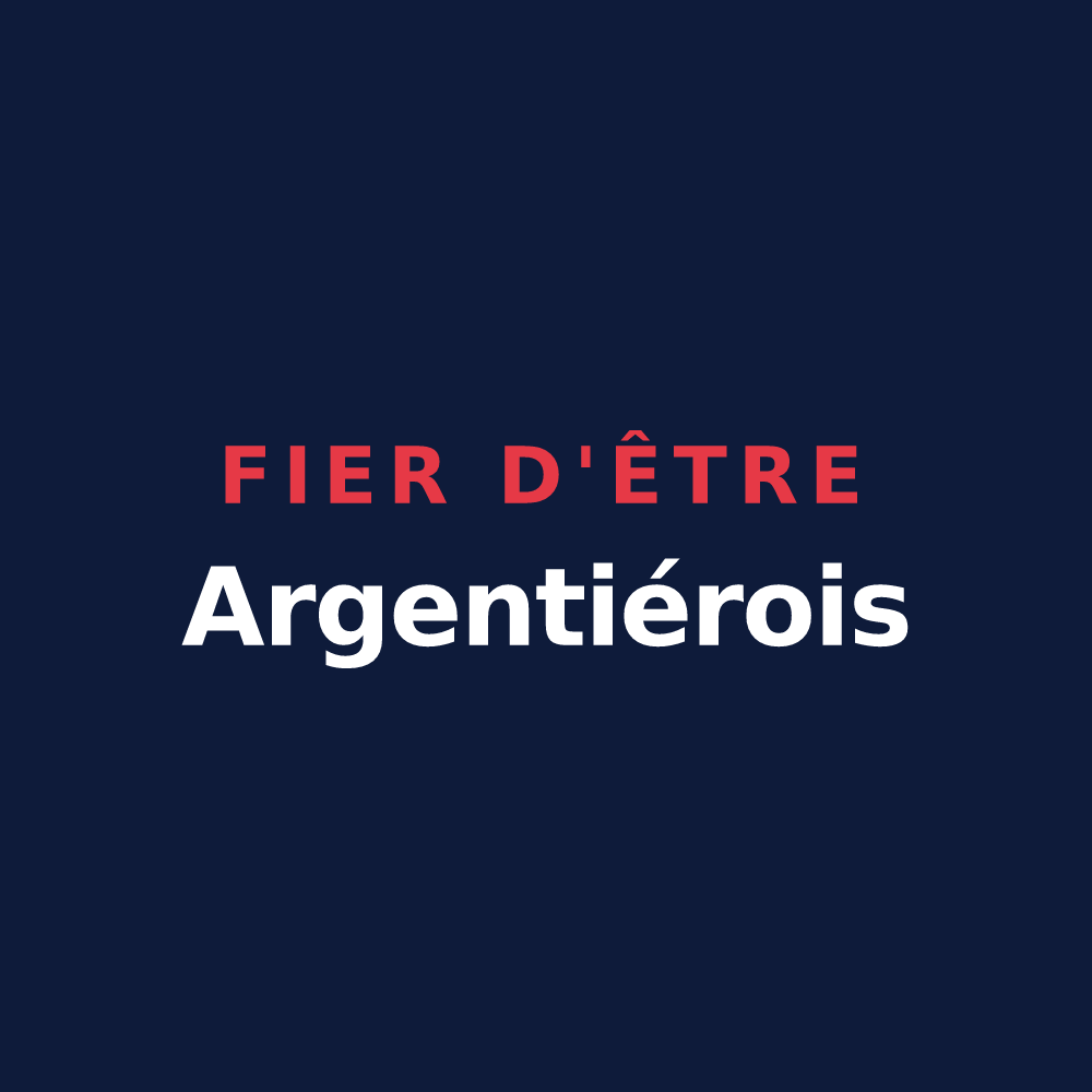 T-shirt « Fier d'être Argentiérois » — design pour L'Argentière-la-Bessée