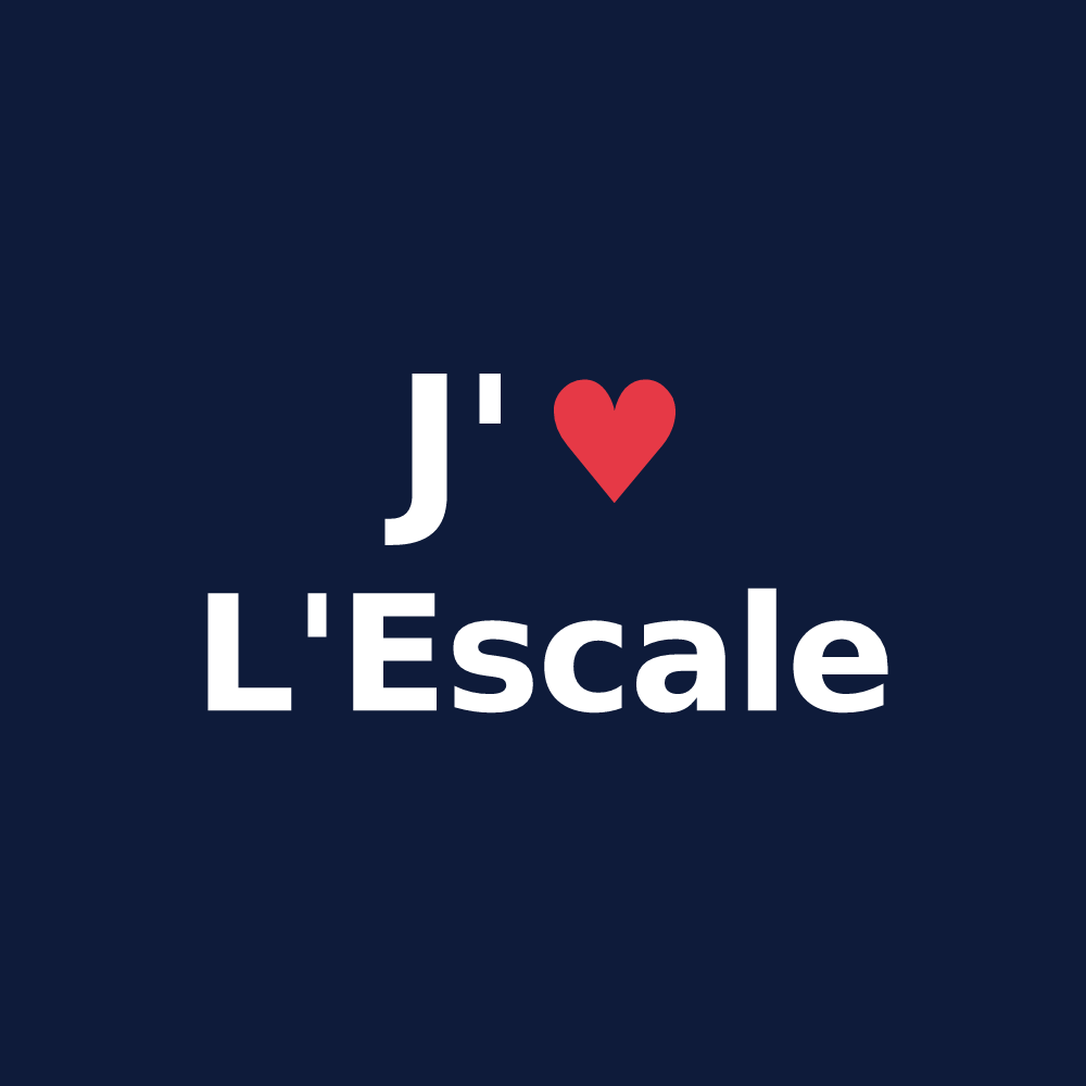 T-shirt personnalisé L'Escale — design J'aime L'Escale