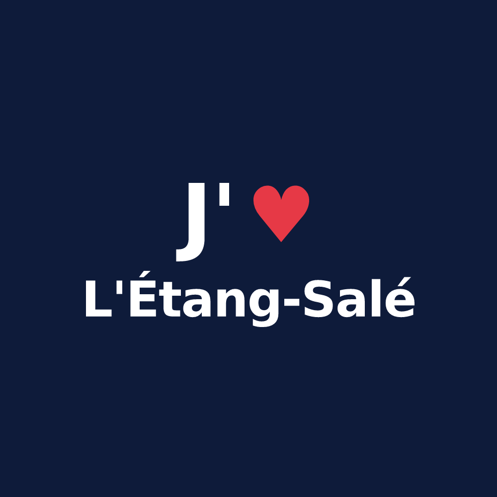 T-shirt personnalisé L'Étang-Salé — design J'aime L'Étang-Salé