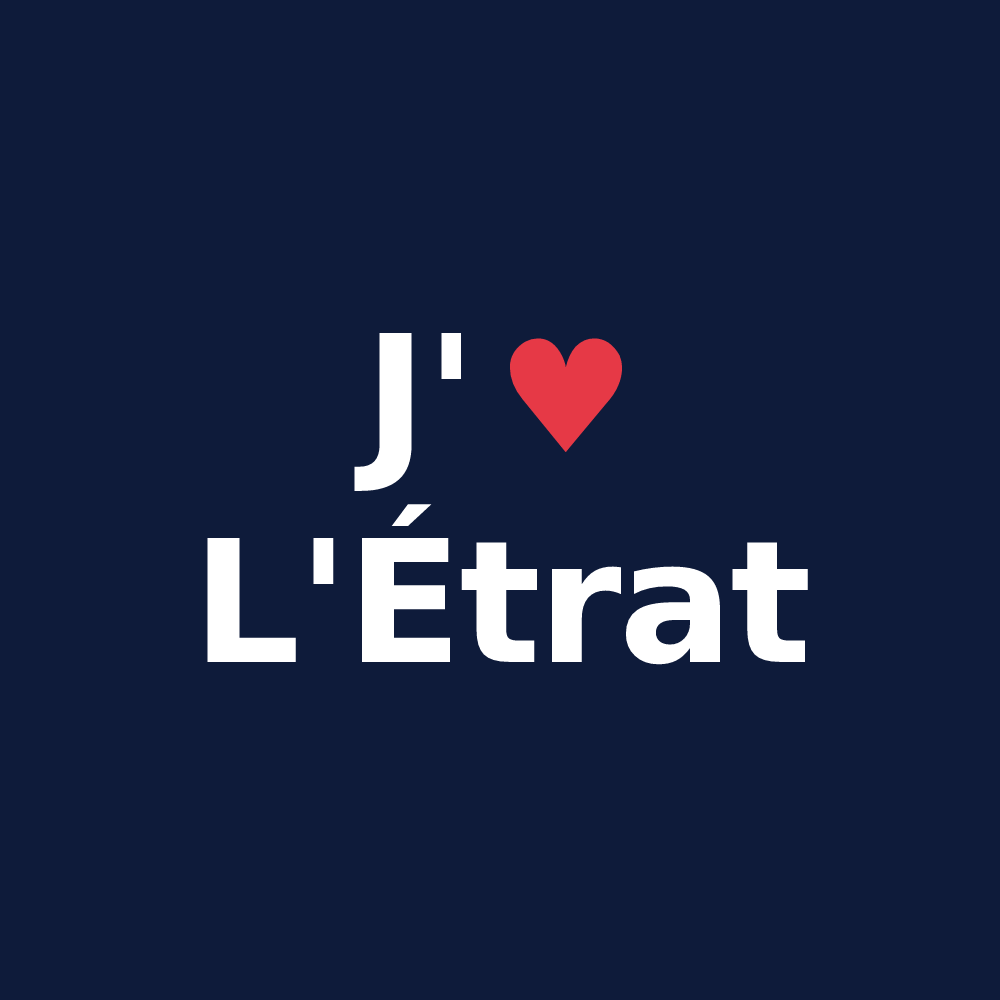 T-shirt personnalisé L'Étrat — design J'aime L'Étrat