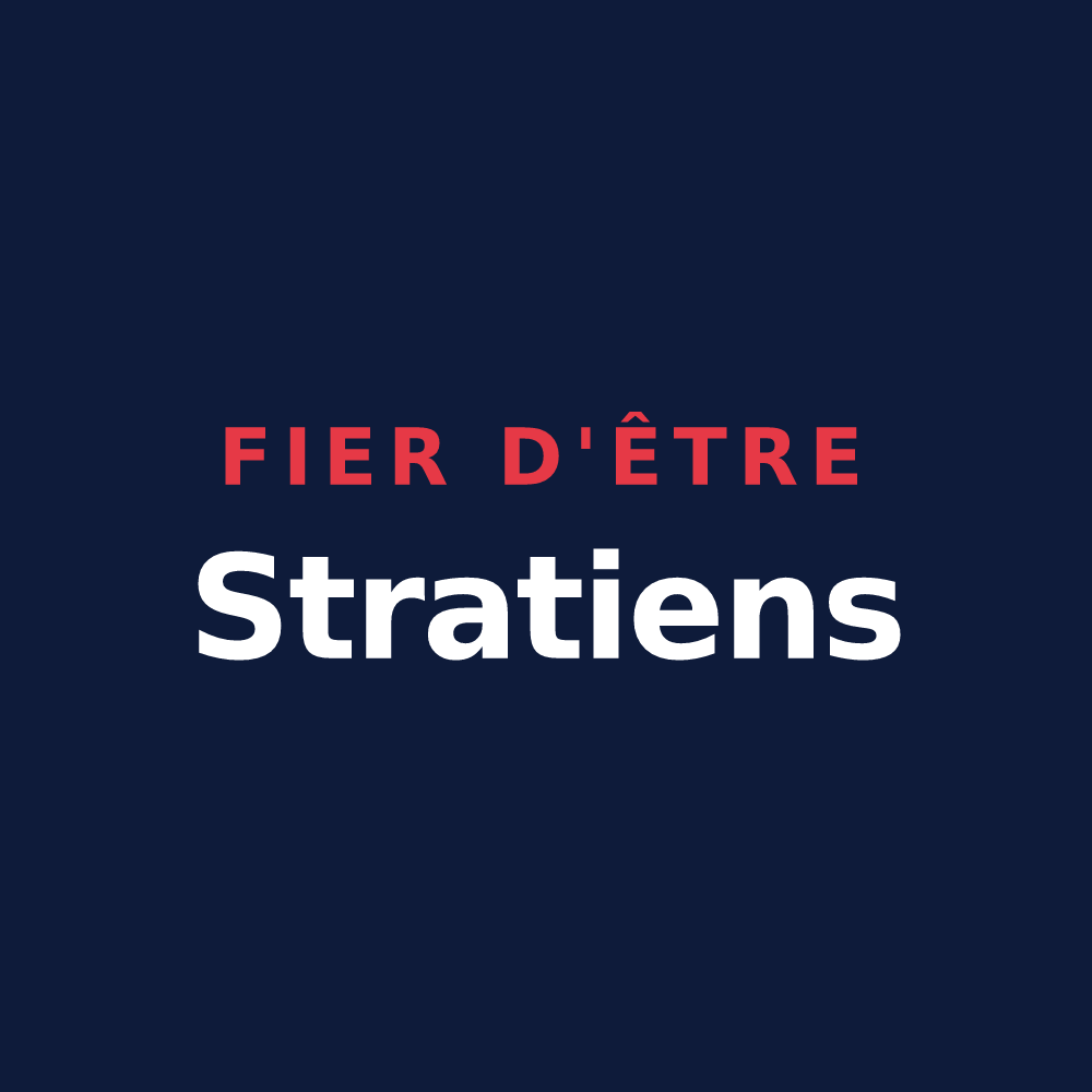 T-shirt « Fier d'être Stratiens » — design pour L'Étrat