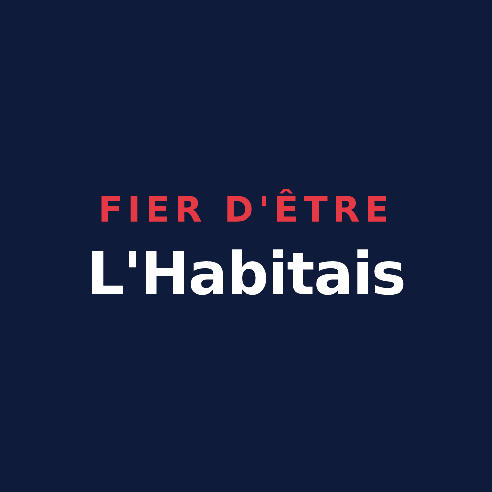 T-shirt « Fier d'être L'Habitais » — design pour L'Habit
