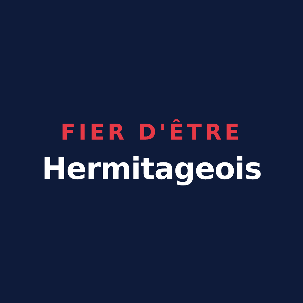 T-shirt « Fier d'être Hermitageois » — design pour L'Hermitage