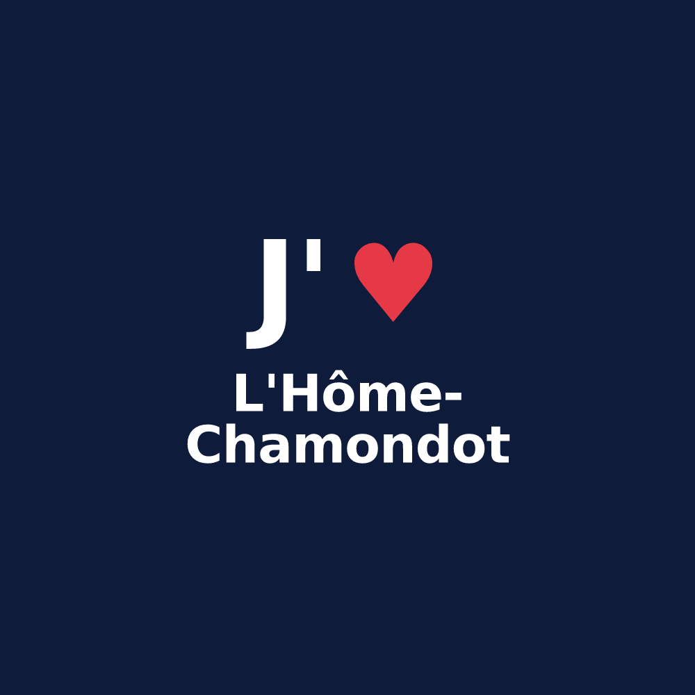 T-shirt personnalisé L'Hôme-Chamondot — design J'aime L'Hôme-Chamondot