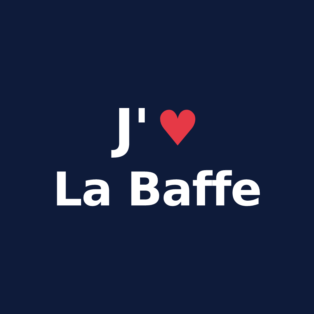 T-shirt personnalisé La Baffe — design J'aime La Baffe