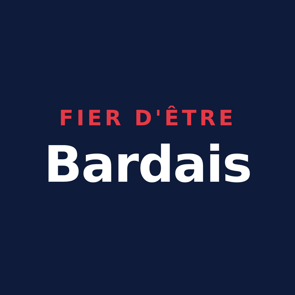 T-shirt « Fier d'être Bardais » — design pour La Barde
