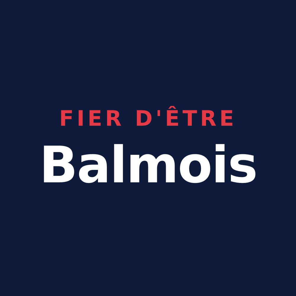 T-shirt « Fier d'être Balmois » — design pour La Baume-Cornillane