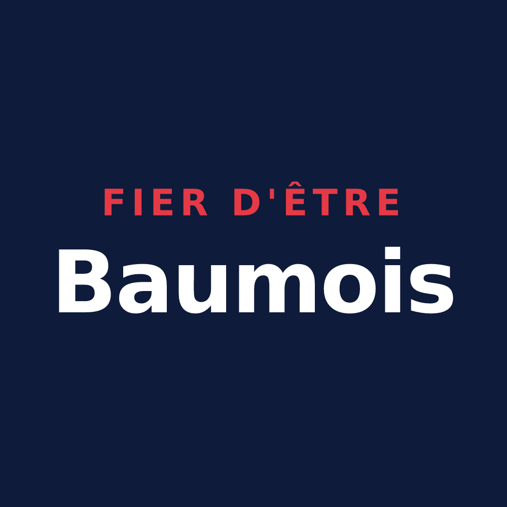 T-shirt « Fier d'être Baumois » — design pour La Baume-d'Hostun