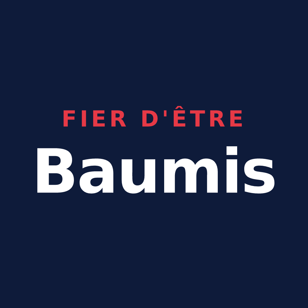 T-shirt « Fier d'être Baumis » — design pour La Baume