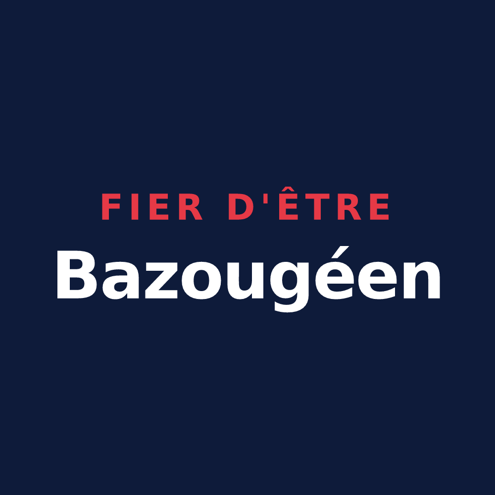 T-shirt « Fier d'être Bazougéen » — design pour La Bazouge-de-Chemeré