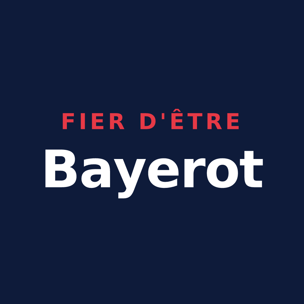 T-shirt « Fier d'être Bayerot » — design pour La Bénisson-Dieu