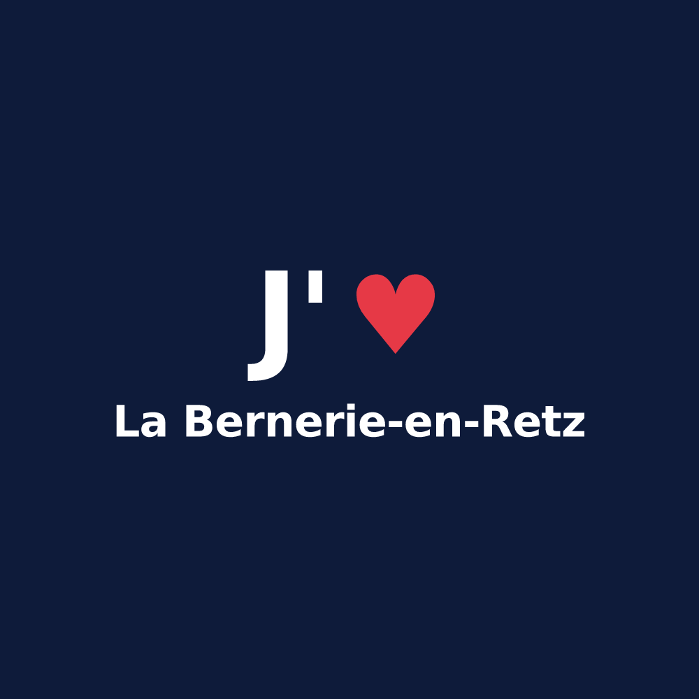 T-shirt personnalisé La Bernerie-en-Retz — design J'aime La Bernerie-en-Retz