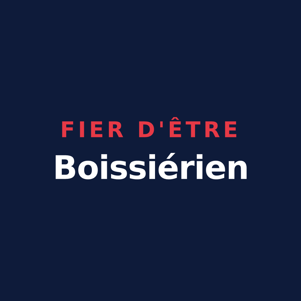 T-shirt « Fier d'être Boissiérien » — design pour La Boissière-de-Montaigu